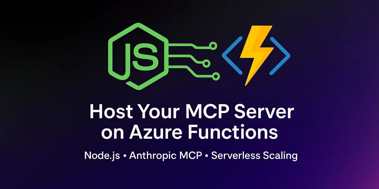Hospede seu servidor MCP Node.js no Azure Functions em uma etapa simples