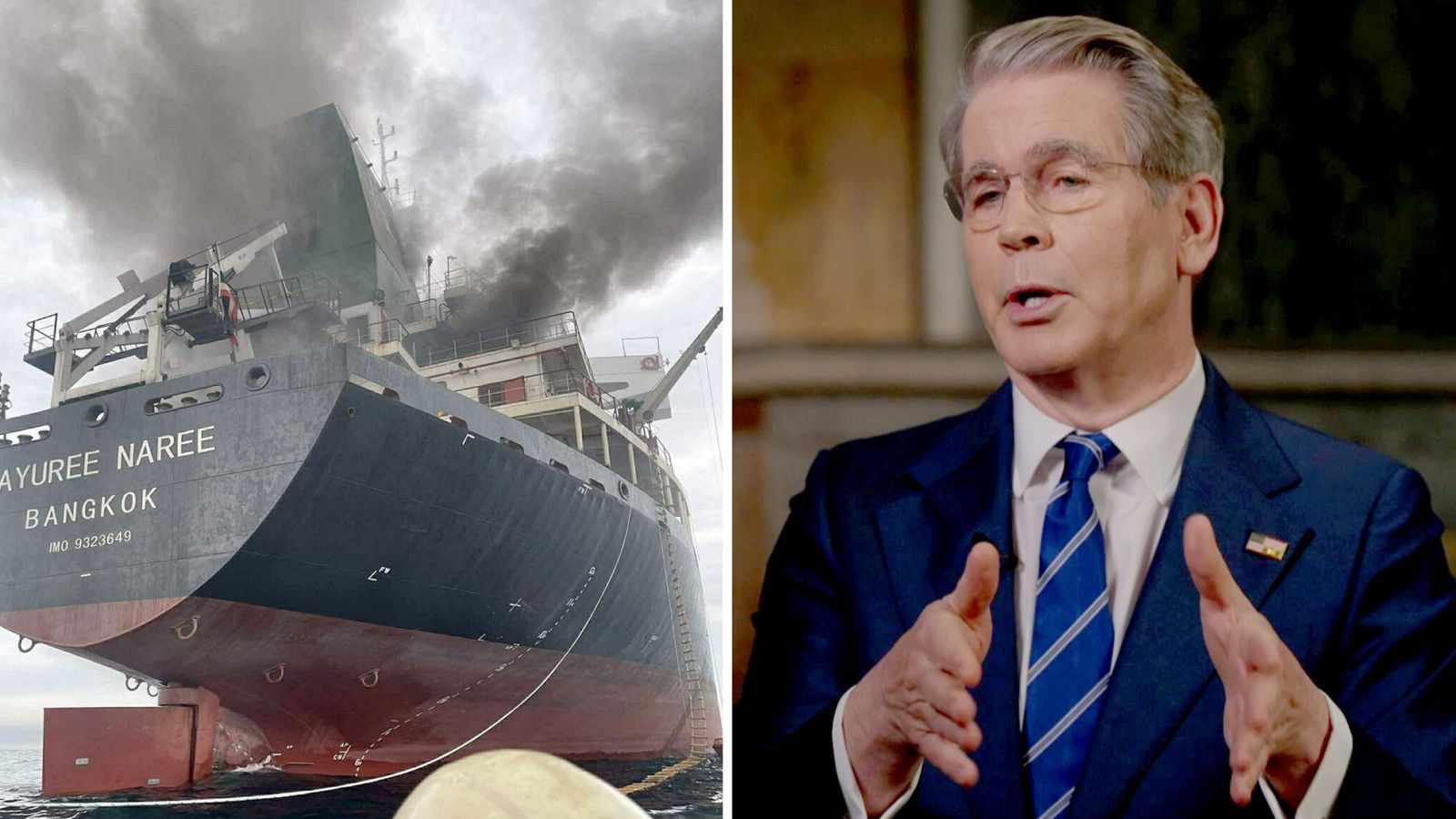 Marinha dos EUA escolta petroleiros pelo Estreito de Ormuz, disse secretário do Tesouro à Sky News | Notícias dos EUA